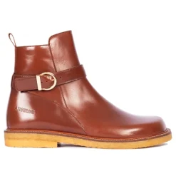 Angulus 7827 ankelstøvle på bred læst i cognac skind