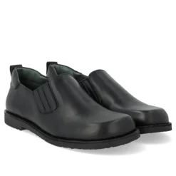 Angulus 3510 fodformet sko i sort skind