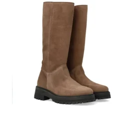 Angulus 6198 halvlang støvle i taupe ruskind