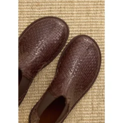 Angulus 7847 håndflettet støvle i brun skind