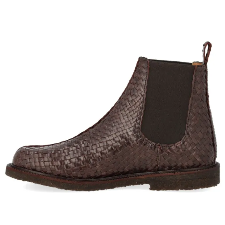 Angulus 7847 håndflettet støvle i brun skind