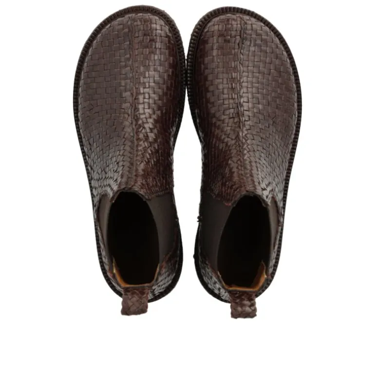 Angulus 7847 håndflettet støvle i brun skind