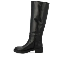 Angulus 7866 langskaftet støvle i sort skind