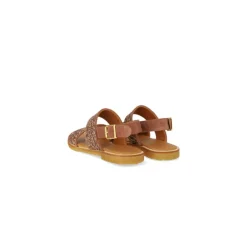 Angulus 5814 sandal i clay glitter med to remme