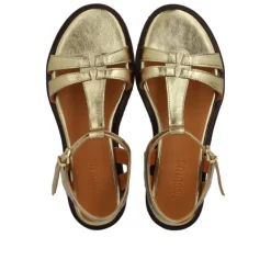 Angulus 5415 sandal i guld skind
