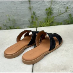 Bella Moda S25060 slip in sandal i sort