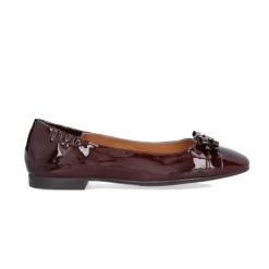 Billi Bi A9316 ballerina i bordeaux lakskind