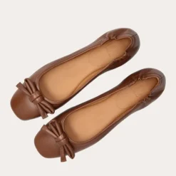Billi Bi A8044 ballerina i brun skind