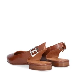 Billi Bi A16302 ballerina i cognac lakskind