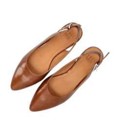 Billi Bi A16302 ballerina i cognac lakskind