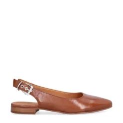 Billi Bi A16302 ballerina i cognac lakskind