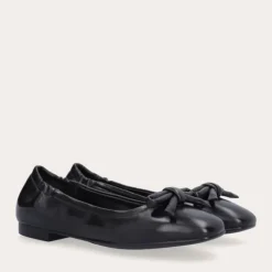 Billi Bi A8044 ballerina i sort skind