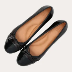 Billi Bi A7426 ballerina sko i brun lak skind