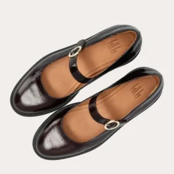 Billi Bi A7016 Mary Jane sko i brun lakskind