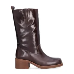 Billi Bi A8910 mellemlang støvle i mørkebrun skind