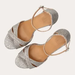 Billi Bi A4703 sandal med hæl i multiglitter