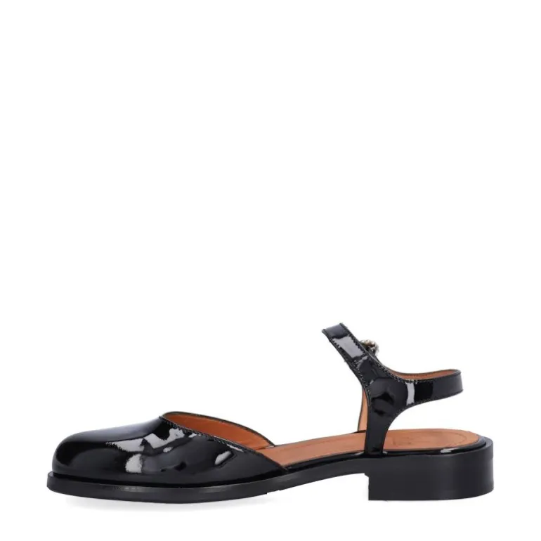 Billi Bi A8419 sko i sort lakskind med similispænde