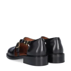 Billi Bi A9706 sko i sort skind med detaljer