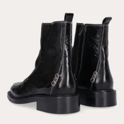 Billi Bi A9131 støvle i sort lakskind med stikninger