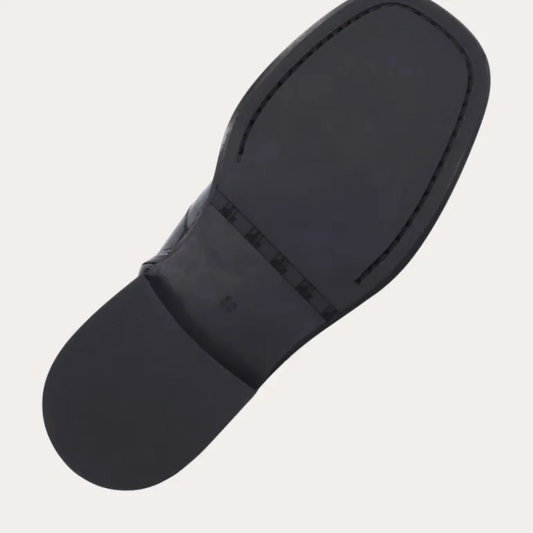 Billi Bi A9131 støvle i sort lakskind med stikninger