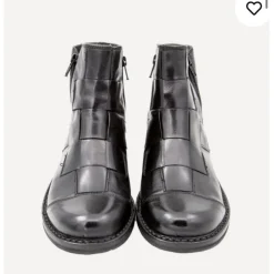 Bubetti 2531 flettet støvle i sort på BRED LÆST