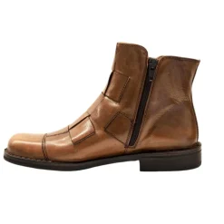 Bubetti 2531 flettet støvle i cognac BRED LÆST