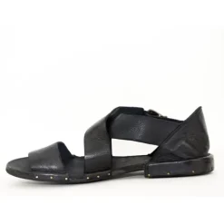 Bubetti 3574 sandal i vasket sort skind