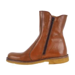 Bubetti 9892 støvle i cognac farvet skind med rågummisåler