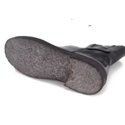 Bubetti 9892 støvle i sort skind med rågummisåler