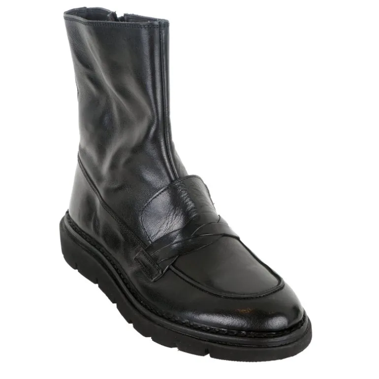 Bubetti 9973 støvle i sort skind