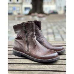 Bubetti 9534 støvle i vasket skind i hasselnød