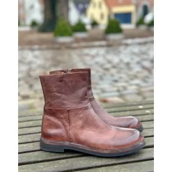 Bubetti 10102 støvle i vasket vegetabilsk garvet skind