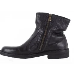 Bubetti 9534 vasket støvle i sort skind