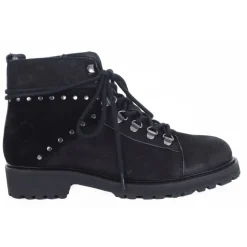 Cashott 20027 vinterstøvle med uldfoer i sort nubuk