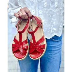 Cashott CASGITTA 61201841 sandal i rød lakskind