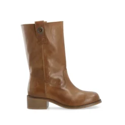 Cashott CASVILMA mellemlang støvle i cognac skind