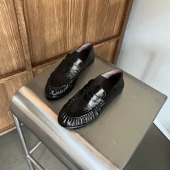 Copenhagen Shoes Paris And Me loafer i sort lakskind