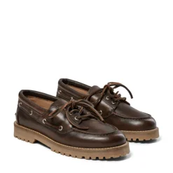 Pavement Alvina grov loafer i brun skind