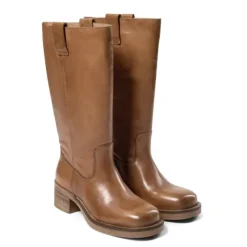 Pavement Anneli langskaftede støvler i tan skind