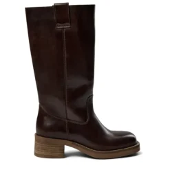 Pavement Anneli langskaftede støvler i brun skind