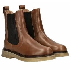 Pavement Emilie støvle i tan læder