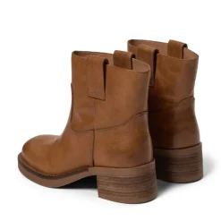 Pavement Jenny ankelstøvle i tan vintage læder