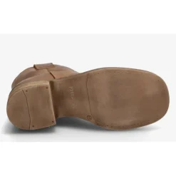 Pavement Jenny Wool ankelstøvle i tan vintage læder med foer