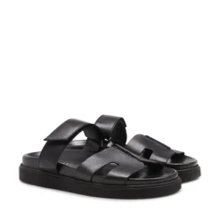 Pavement Maru sandal i sort skind