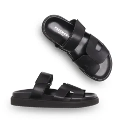Pavement Maru sandal i sort skind