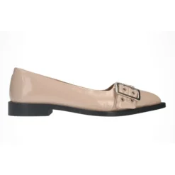 Pavement Saso sko i taupe lakskind