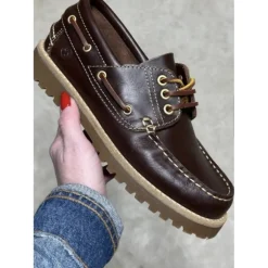 Phenumb Rudder-X grov loafers i mørkebrun skind