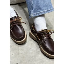 Phenumb Rudder-X grov loafers i mørkebrun skind