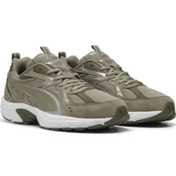 Puma Milenio Tech Suede Velvet Moss Aged Silver