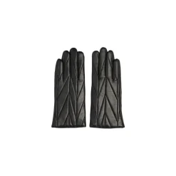 RE:DESIGNED Hattie skinhandsker i sort